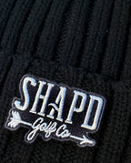 Cable Knit Patch Beanie