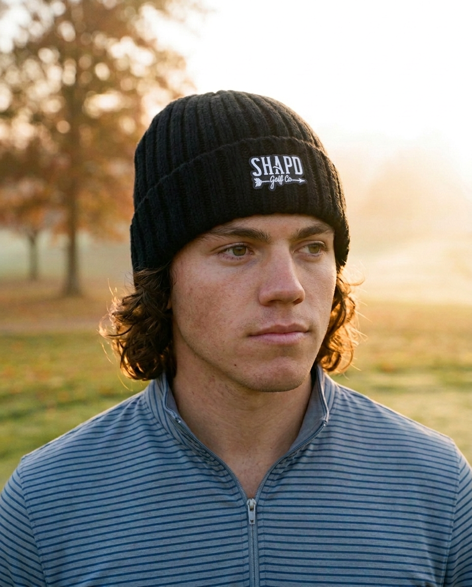 Cable Knit Patch Beanie