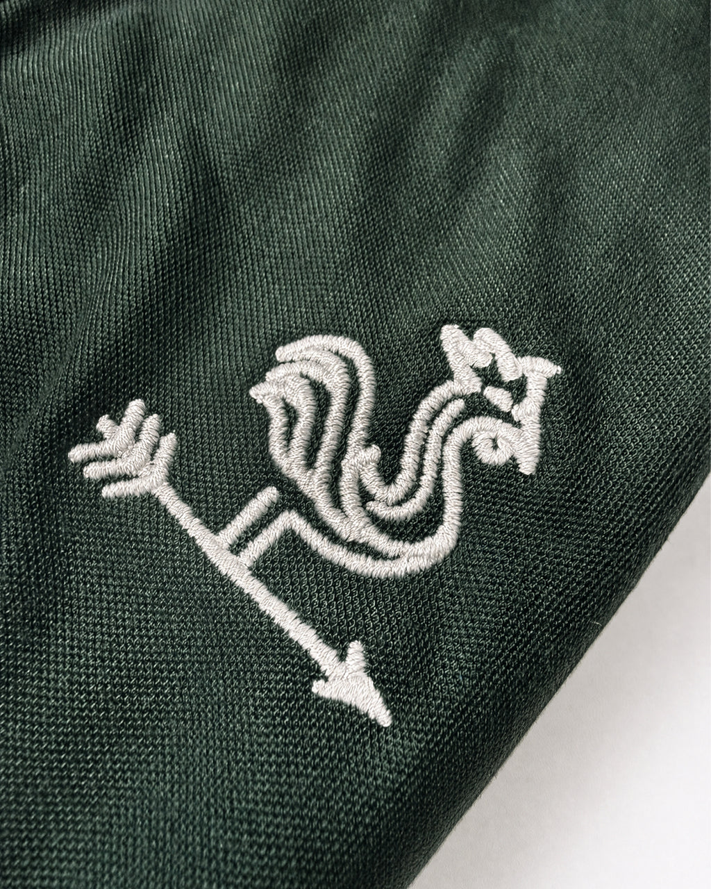 Embroidered Forest Green Polo