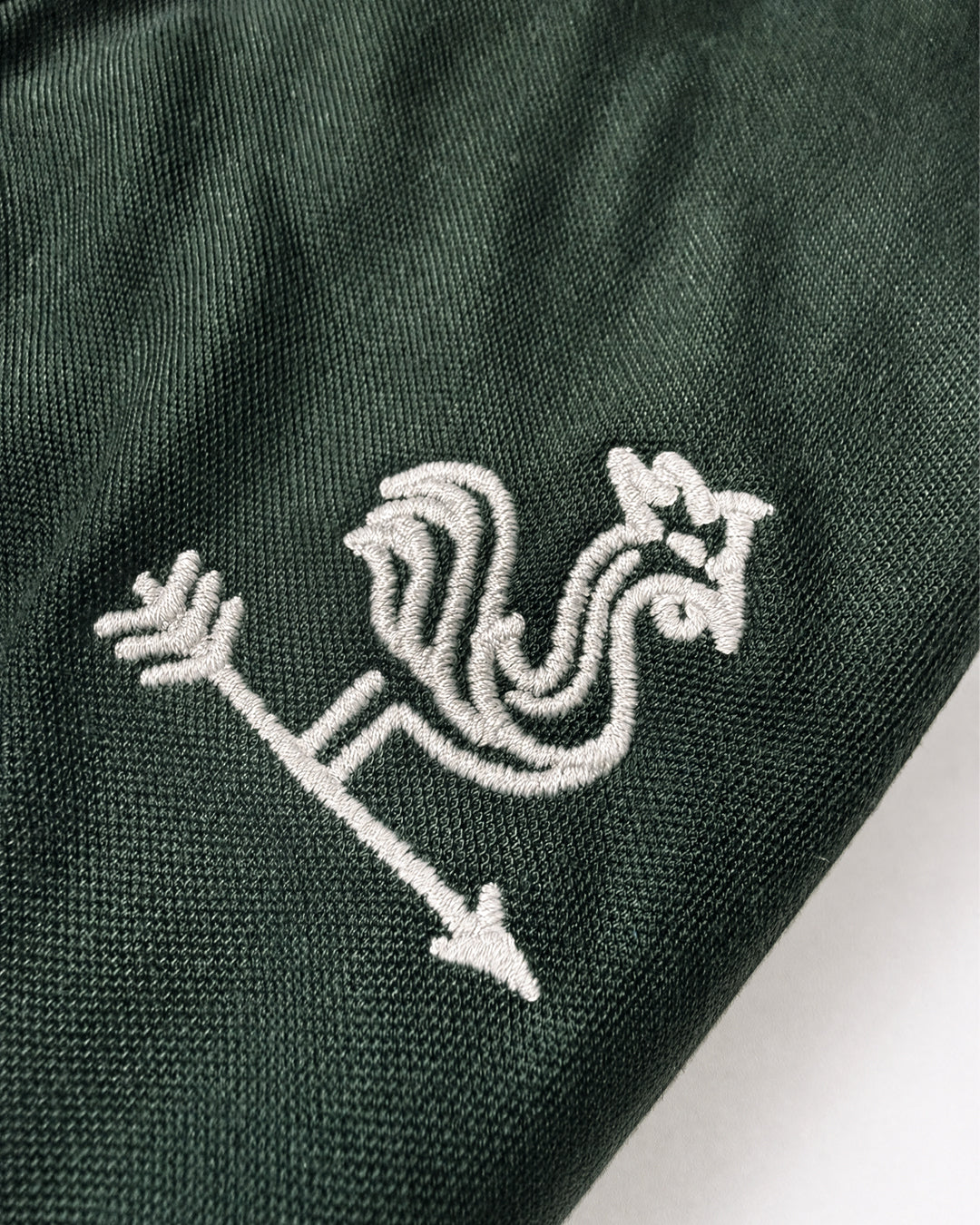 Embroidered Forest Green Polo