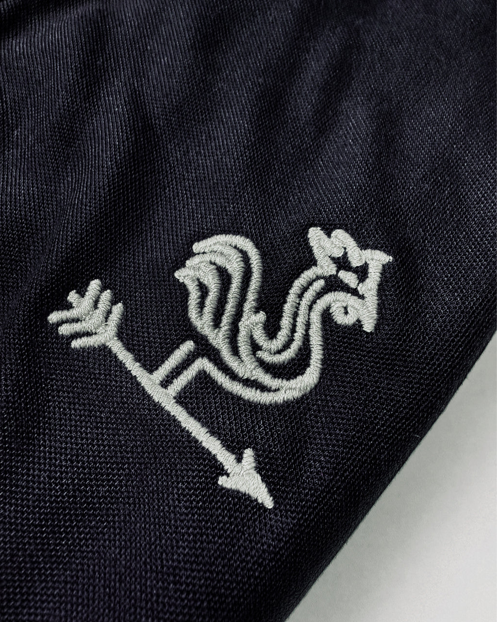 Embroidered Navy Polo