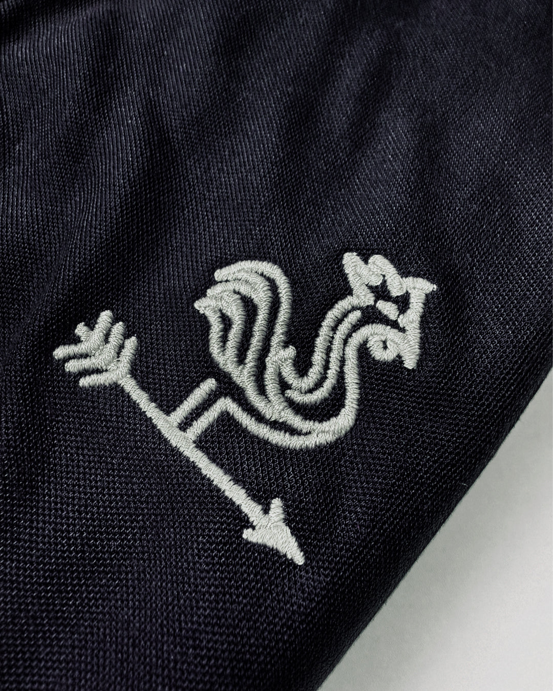 Embroidered Navy Polo