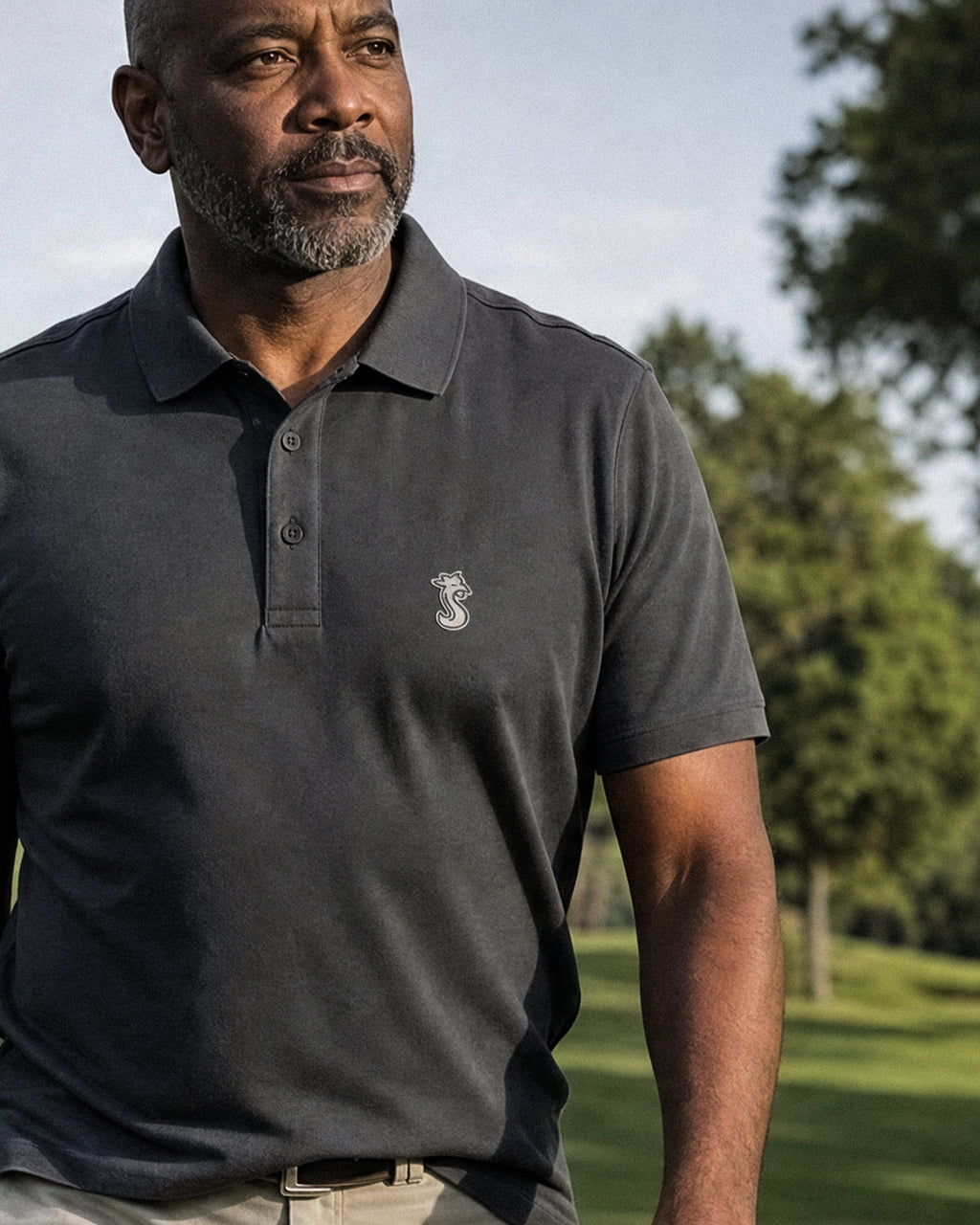 SHAPD Performance 'S' Patch Smoke Polo